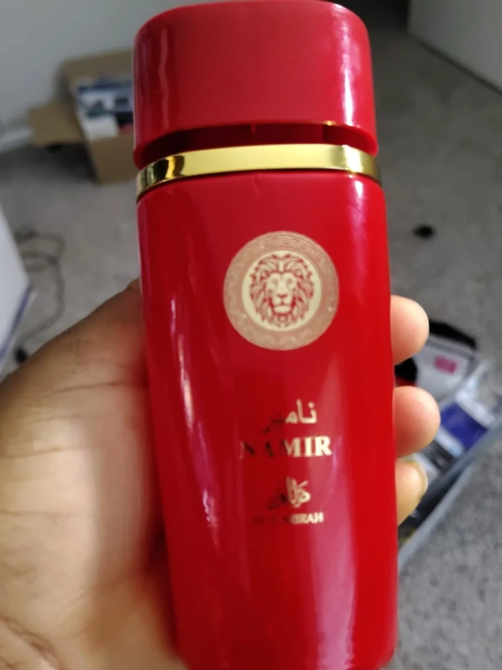 AMIR Red Body Care Bottle NWT